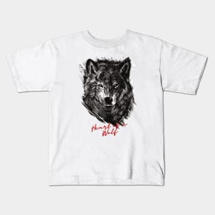 Heart of a wolf Kids T-Shirt